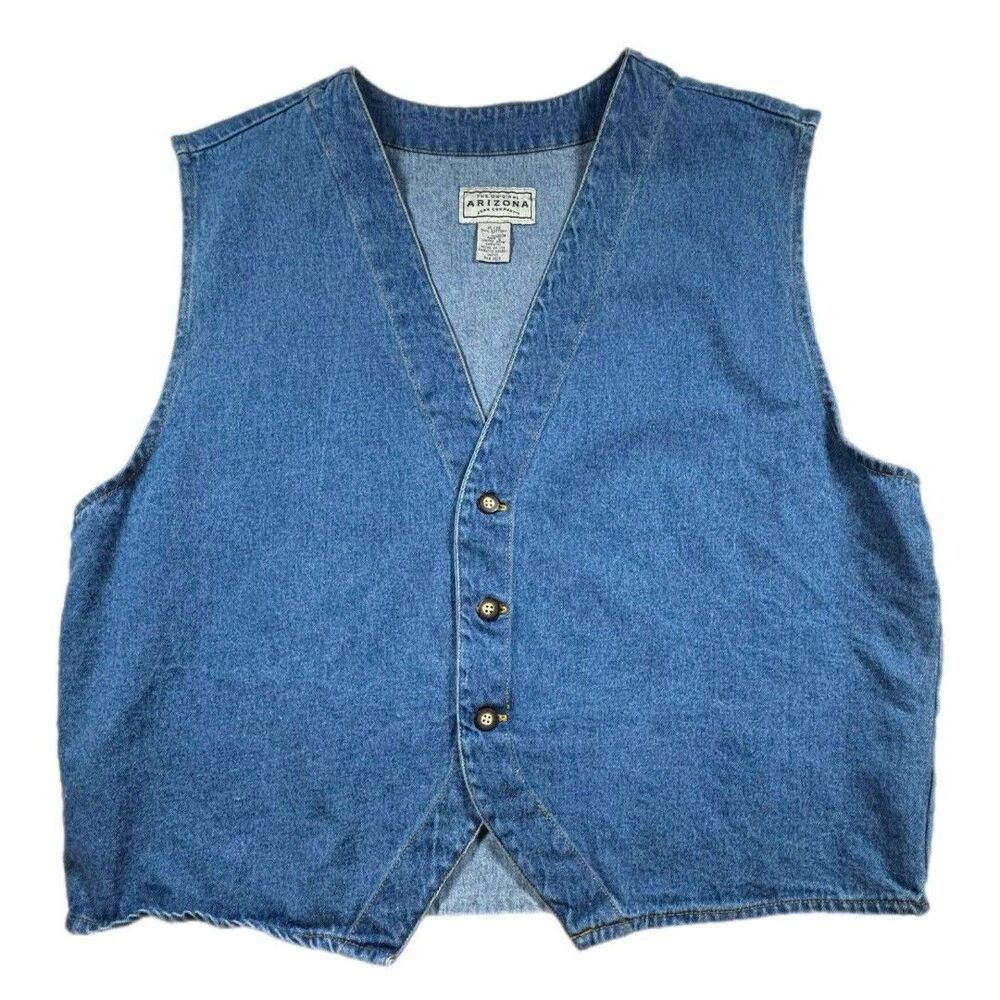 vintage Arizona Jean Company denim vest Size XL